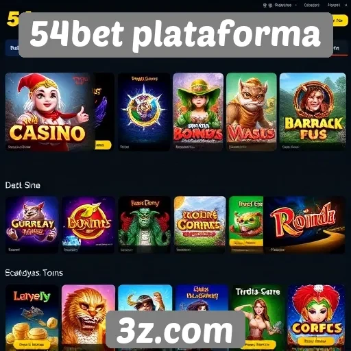 54bet plataforma oferece diversidade em jogos de cassino